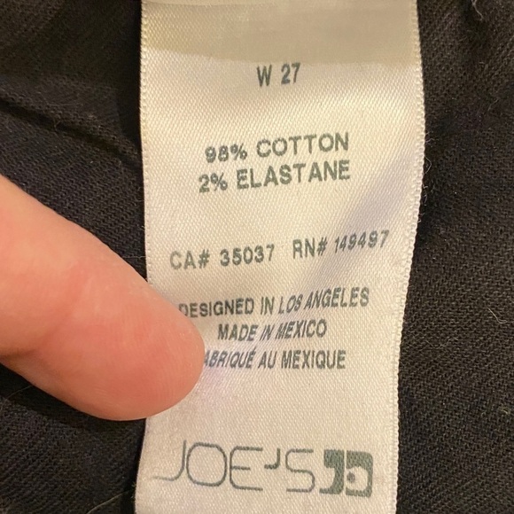 Joe’s Jeans 27 The Honor High Rise Jeans Vintage Straight Archaic Black Fray Hem - Picture 11 of 16